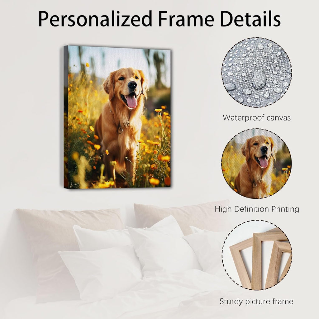 Custom Canvas Prints with Your Photos Customized Photo Canvas Personalized Canvas Picture Frame Wall Art
