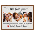 Ship Next Day Personalized Mothers Day Gifts for Grandma from Grandkids, Custom Canvas Picture Framed Wall Art for Grandma, Customized Photo Gifts for Grandmother Grammy NANA 10"x 8"